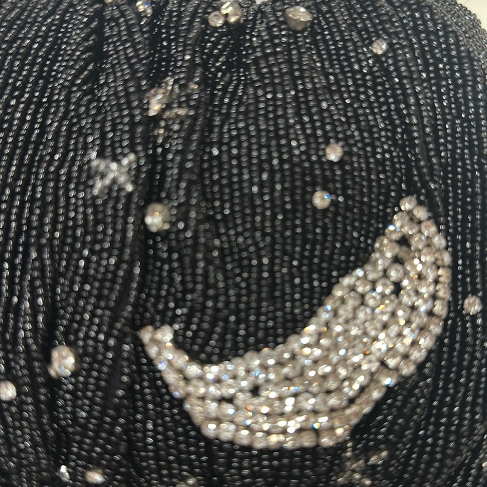 NWT STAUD Starry Night Beaded Bean shoulder bag - Picture 5 of 11